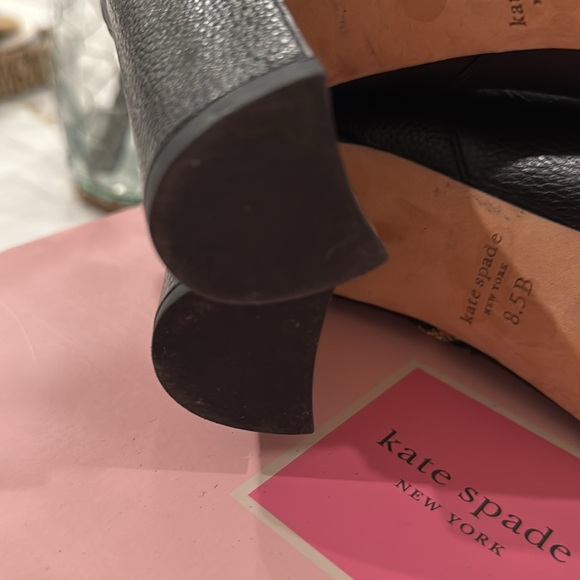 Kate Spade  knott zip boot black grain calf - Picture 6 of 8